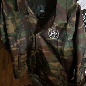 Vans Men's Camouflage Windbreaker Jacket NWT Size XL